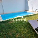 Photo-1 : Rez-de-chaussée de villa meublé S+3 avec jardin et piscine à Carthage MRCL0002
