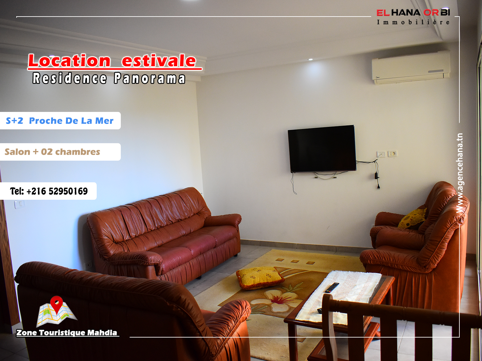 Your Dream Summer Haven - Mahdia: S+2 Apartment with Panoramic Views