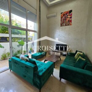 Duplex meublé S+3 avec jardin à La Marsa MDL0188