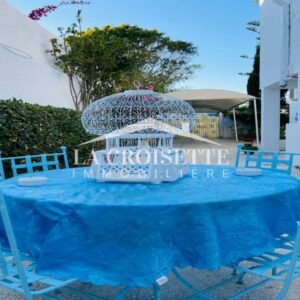 Rez-de-chaussée de villa meublé S2 avec jardin à Sidi Bou Saïd ZRCL0324