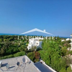 Duplex S2 meublé vue sur mer à Gammarth ZDL0682