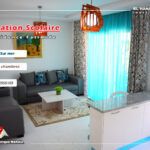 Appartement S+2 vue sur mer rz fatimides