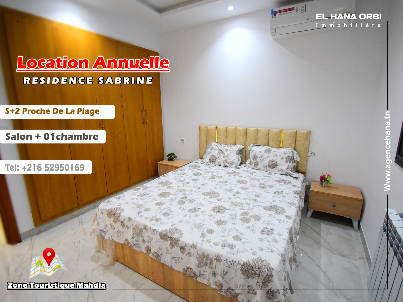 Luxury S+1 Apartment in Mahdia's Tourist Zone