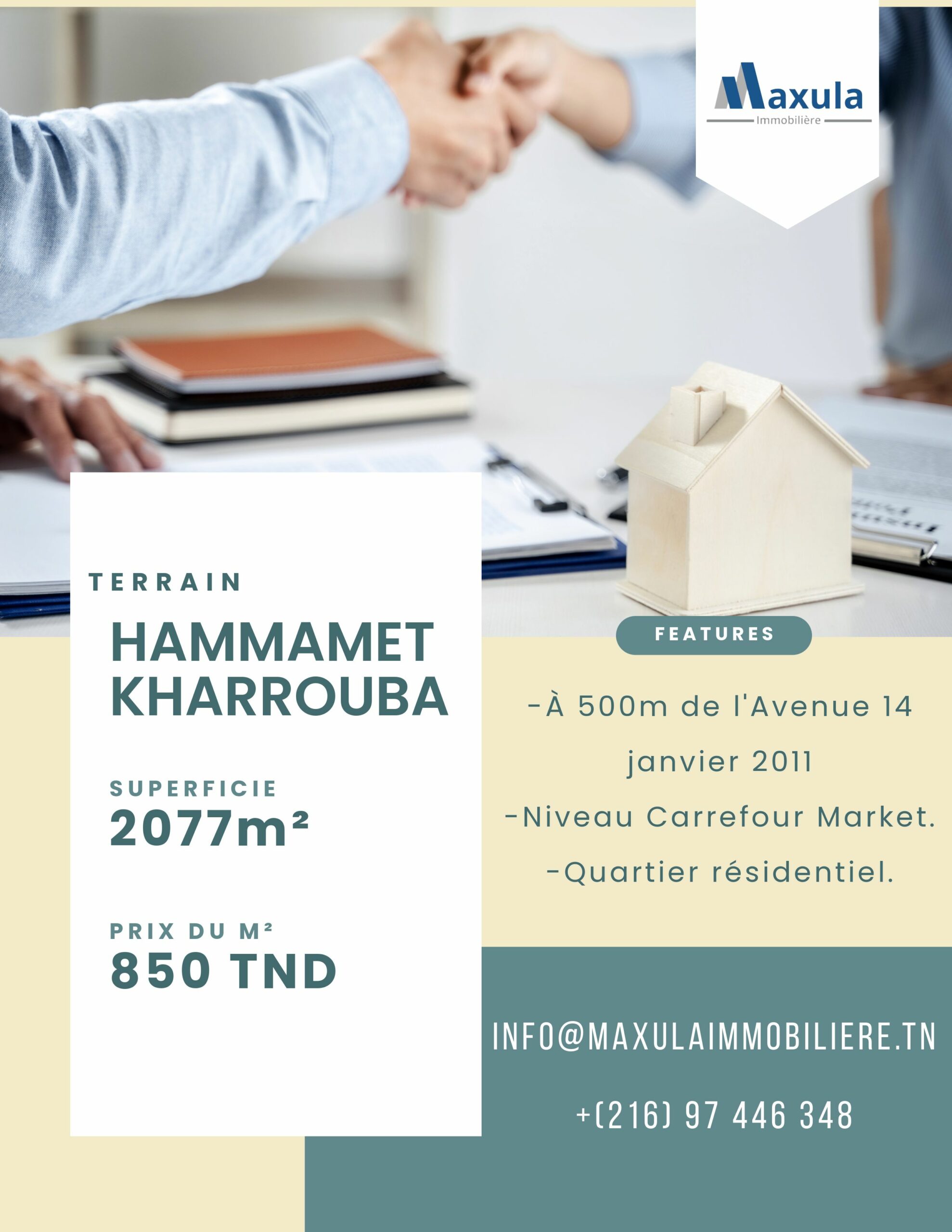 Ideal Investment Opportunity in Hammamet Kharrouba: 2077m² Plot of Land