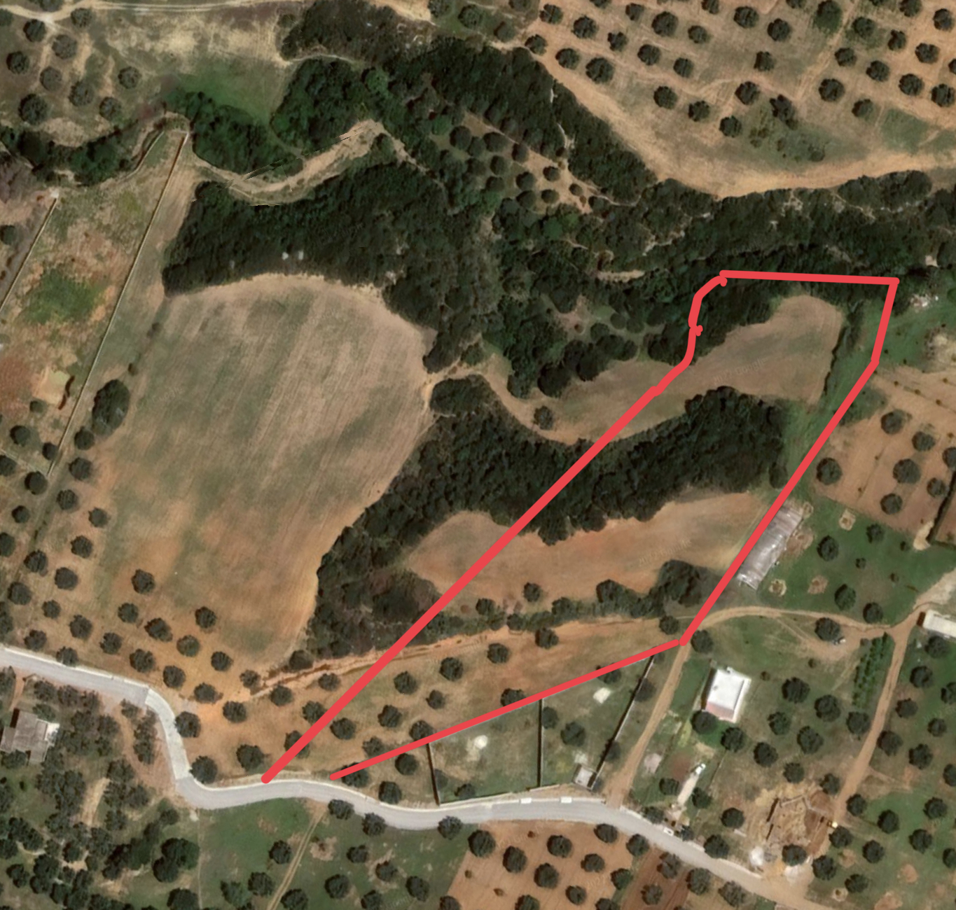 Terrain à Rtiba Takelsa Route Haouaria pour investissement maison de campagne