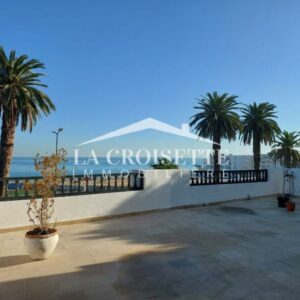 Appartement S+3 Vue Mer à la Marsa avec terrasse MAL2022