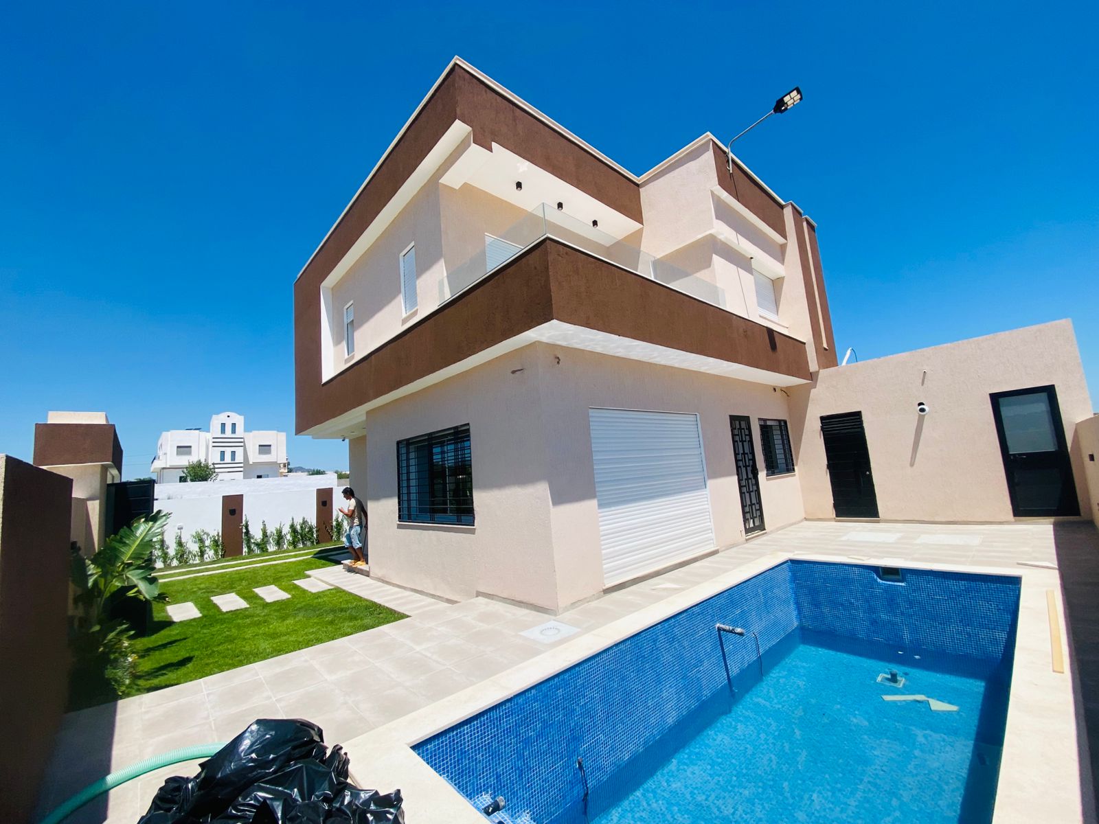 Villa S+5 à Hammamet Sud (VHS041)