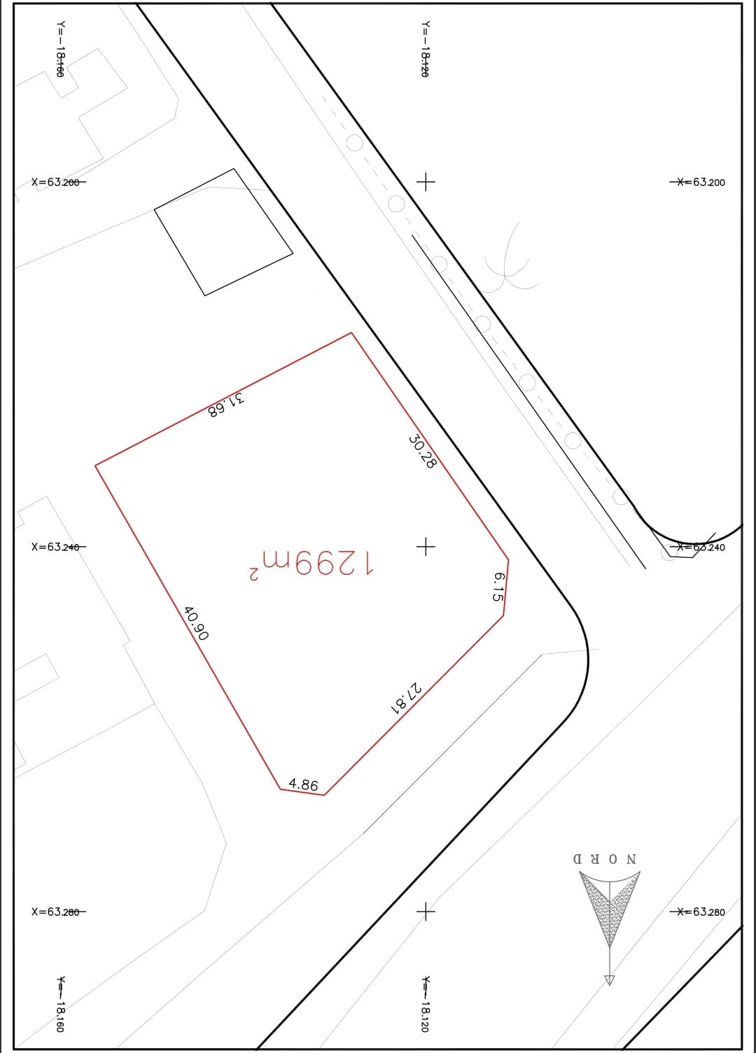 Terrain de 1299 m² à Gabes