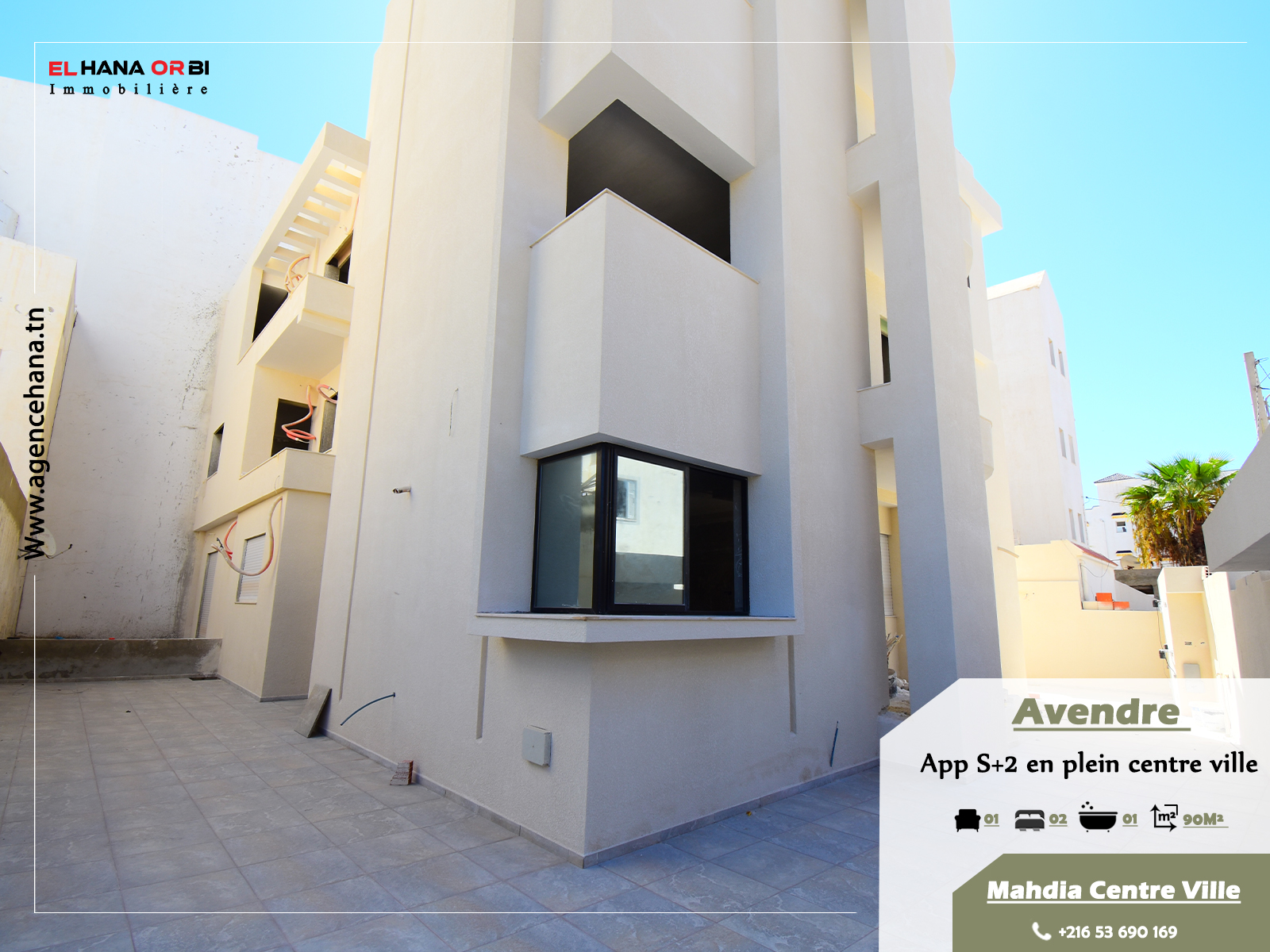 Appartements S+2 en plein centre ville Mahdia