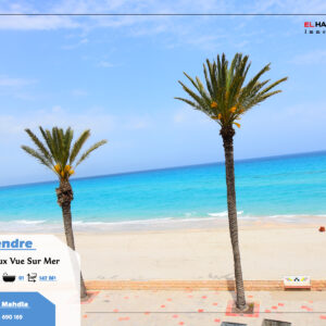 S+2 spacieux pied dans l’eau avec parking à Mahdia