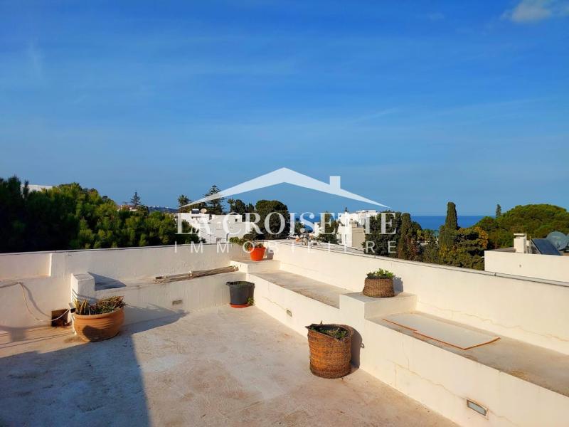 Appartement meublé S1 avec terrasse vue sur mer à La Marsa MAL1952