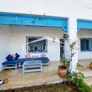 Rez-de-chaussée de villa meublé S3 avec jardin à La Marsa MRCL0116