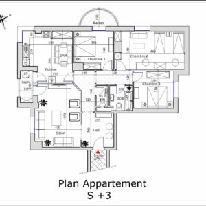 Spacieux appartement S+3