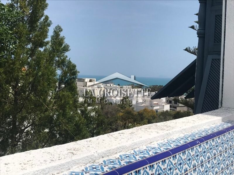 Duplex meublé S3 vue sur mer et avec jardin à Gammarth MDL0004