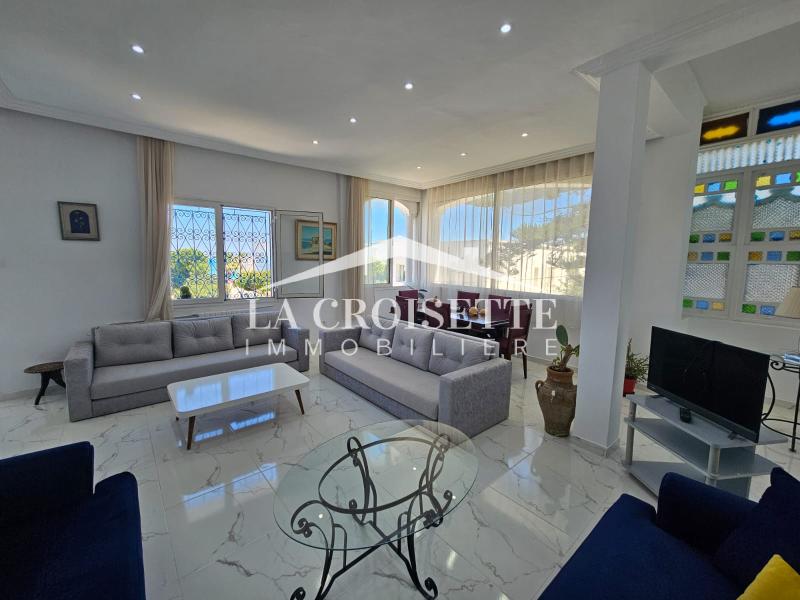Étage de villa meublé S2 vue sur mer à La Marsa MAL3504