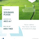 Photo-1 : TERRAIN DE 463M² À 3 MINUTES DE LA PLAGE À SOLIMAN (LOTISSEMENT LA PLAGE)