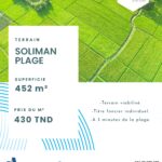 Photo-1 : TERRAIN DE 452M² À 3 MINUTES DE LA PLAGE À SOLIMAN (LOTISSEMENT LA PLAGE)