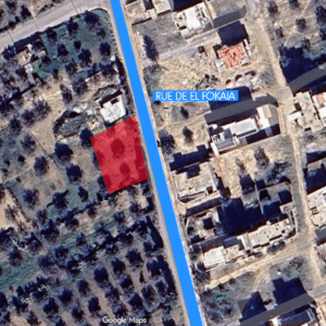 Terrain de 840 m² à Chatt Mariem