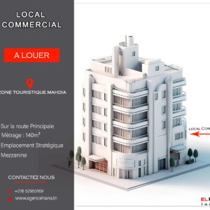 Local en plein zone touristique sur la route Principale