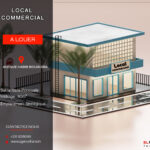 Local commercial sur la route principale en plein centre ville