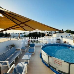 Appartement S3 meublé avec piscine à La Marsa ZAL0490