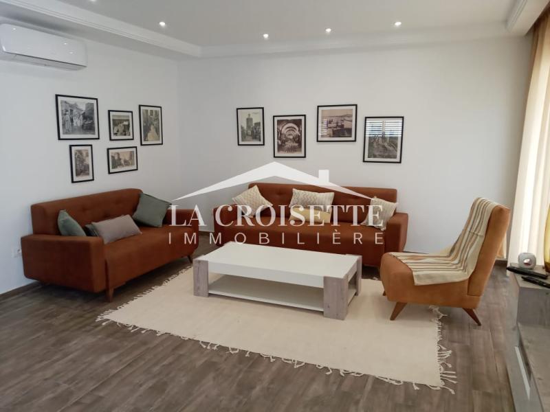 Rez-de-chaussée meublé S2 avec jardin à La Marsa MAL2961