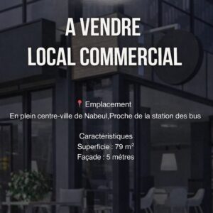 Local Commercial de 79m² au Centre-Ville de Nabeul