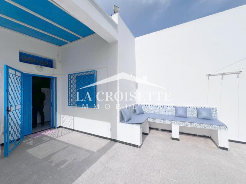 Appartement meublé S2 avec terrasse à Carthage MAL2158