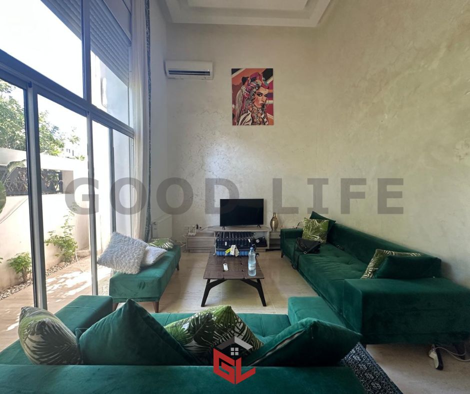 Duplex en S3 Meublé avec Jardin à Sidi Daoud