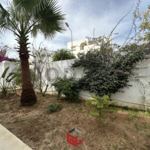 Villa S+3 plain-pied avec jardin à la Marsa