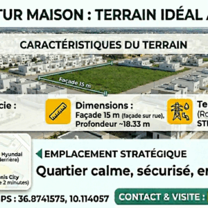 Terrain de 275 m² à Mnihla