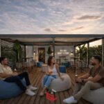 Photo-5 : Immeuble en cours de rénovation au Lac 1