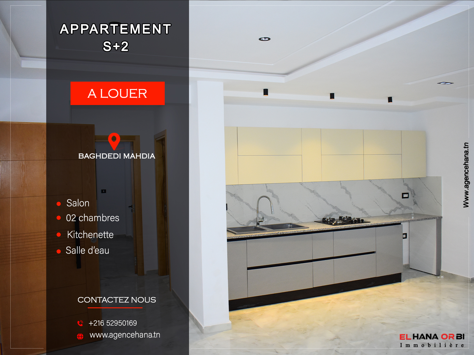 Appartement S+2 à Baghdedi