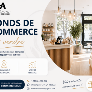 Fonds de commerce à Sidi Achour