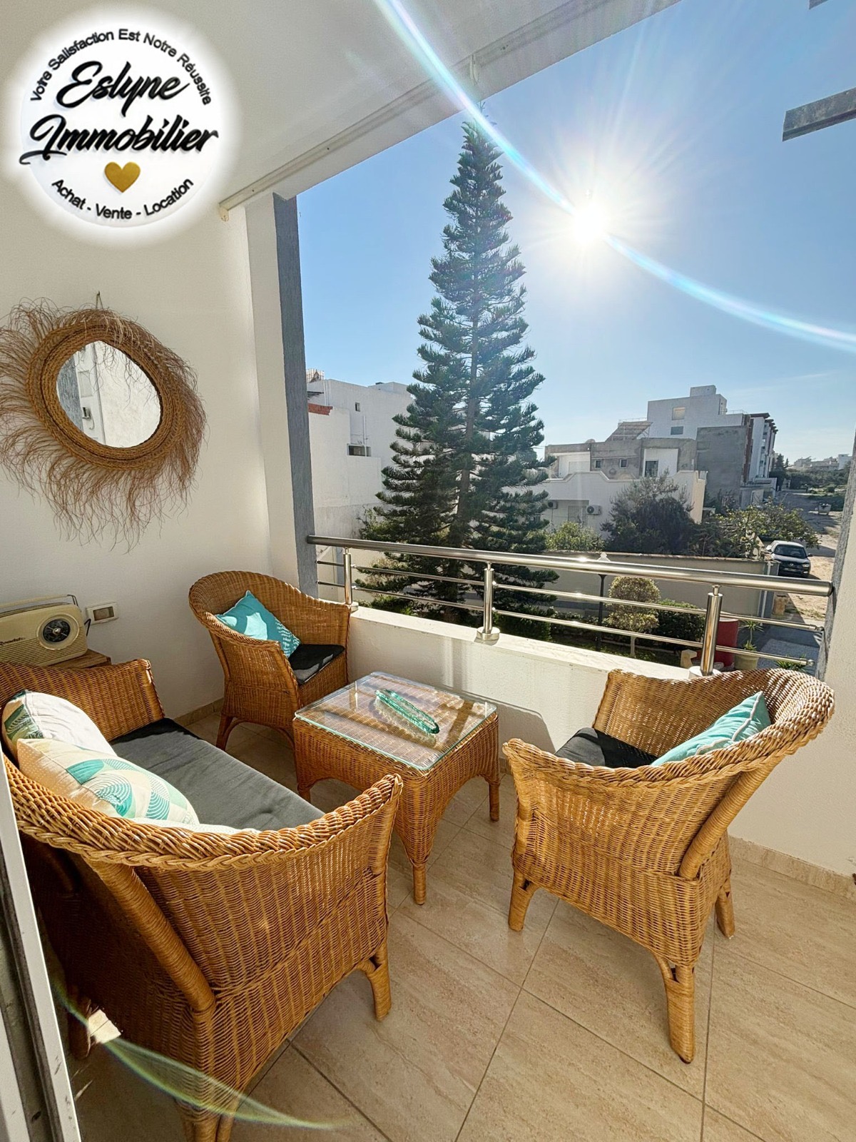 Superbe Appartement S+2 Meublé à Chatt Meriem – Sousse