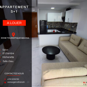 Appartement S+1 neuf en plein zone Touristique Mahdia