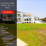 Château front de mer Rdc pour vacances à Rejiche Mahdia