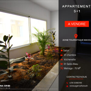 Bien en S+1 avec piscine directement promoteur à Mahdia