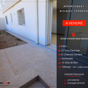 Bien S+3 directement promoteur avec piscine à Mahdia