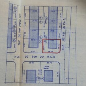 Terrain qui fait le coin 492 m² R+2 à Bni Khiar – Nabeul