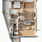 Photo-1 : Appartement S+1 avec piscine dans un projet sur plan à Mahdia corniche