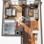 Photo-2 : Appartement S+1 avec piscine dans un projet sur plan à Mahdia corniche