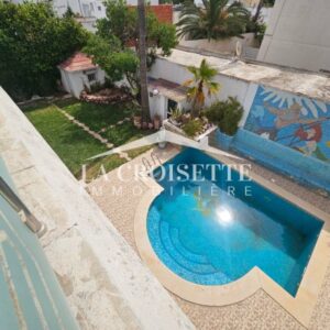 Étage de villa meublé en S3 avec piscine à La Soukra MEL0597