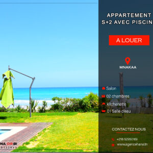 S+2 front de la mer à Mnakaa – Ksour Essef