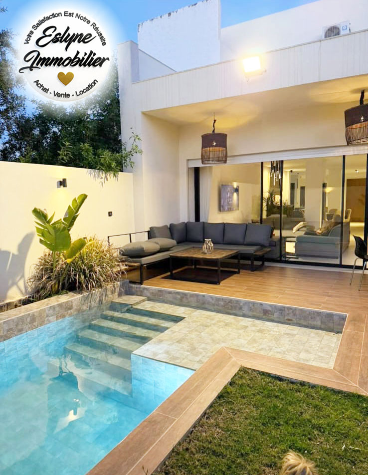 Villa S+3 avec Piscine Privée à Kantaoui 🌴☀️