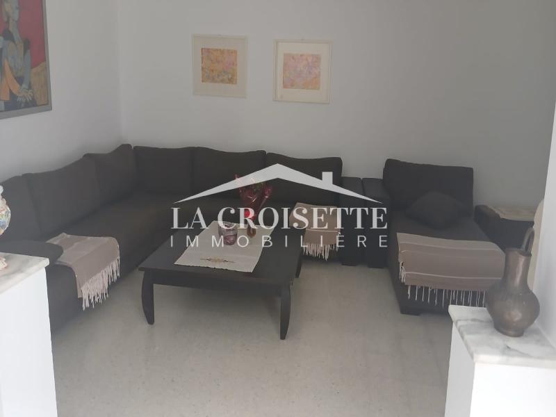 Rez-de-chaussée de villa S+2 meublé à La Marsa MRCL0354
