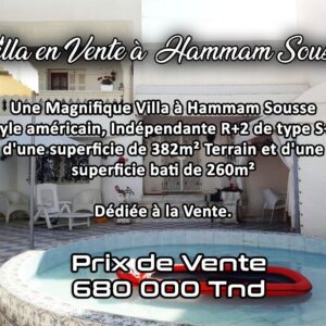 🏡 Magnifique Villa Américaine Indépendante S+3 avec Grand Jardin 🌿✨