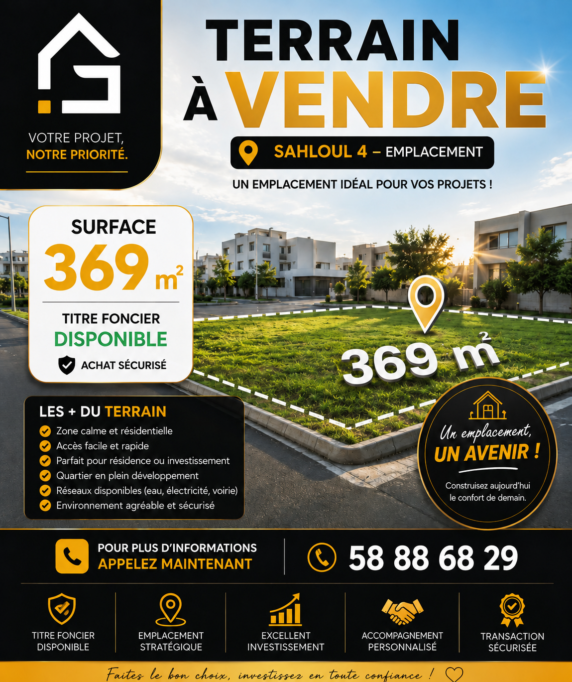 Terrain à Sahloul 4
