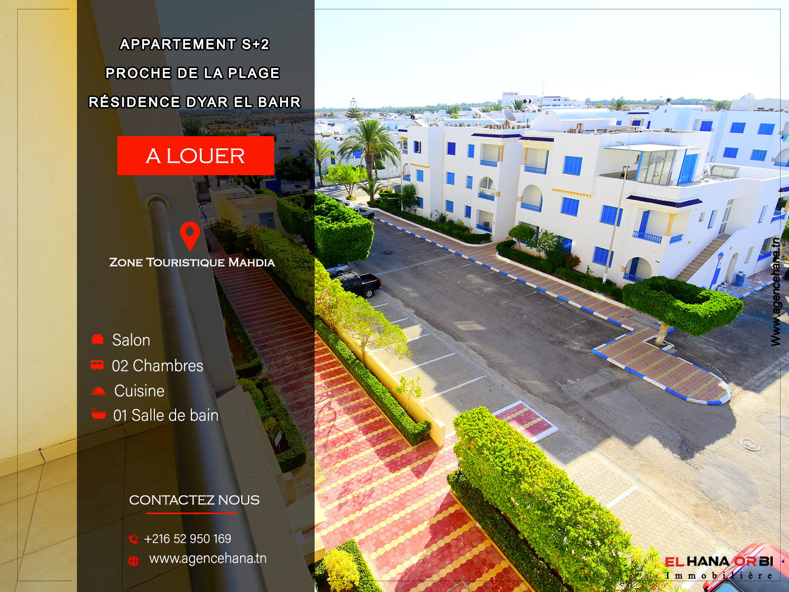 S2 spacieux avec parking