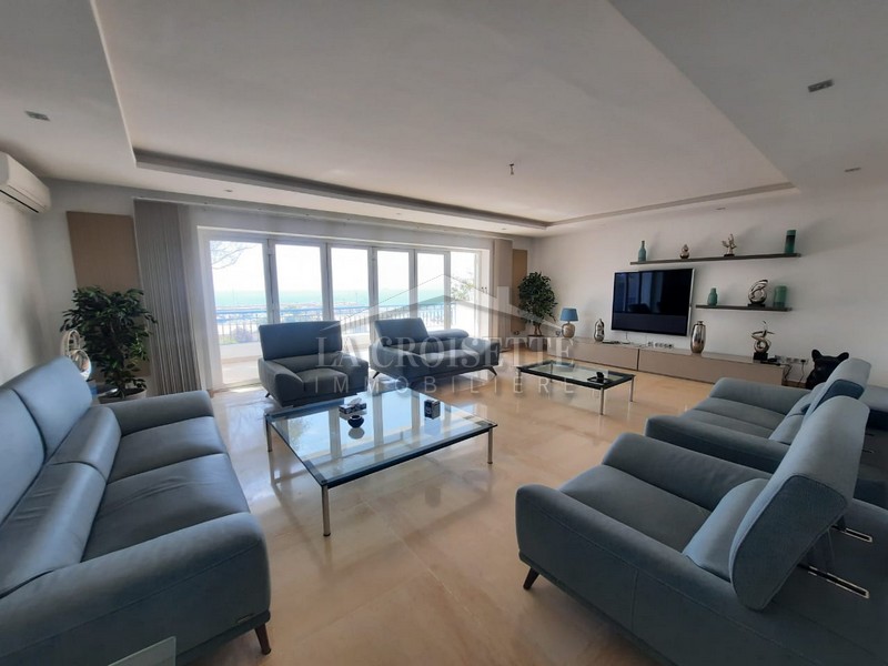 Appartement S+3 meublé vue sur mer à Sidi BouSaid MAL0384